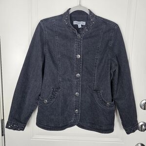 Samantha Grey Denim Jacket Women's Size 10